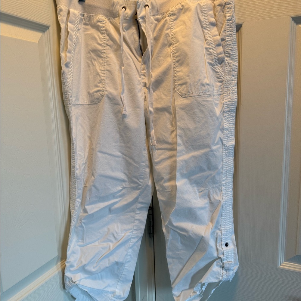 Women's White Cropped Jeans